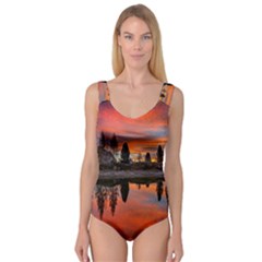 Lago Di Limides Dolomites Alps Italy Mountains Princess Tank Leotard  by danenraven