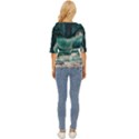 Sea Ocean Waves Seascape Beach Lightweight Drawstring Hooded Top View4