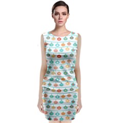 X Mas Texture Pack 2 Sleeveless Velvet Midi Dress by artworkshop