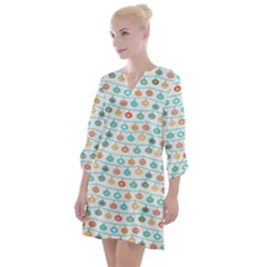 X Mas Texture Pack 2 Open Neck Shift Dress by artworkshop