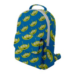 Pattern Aliens Flap Pocket Backpack (large) by artworkshop