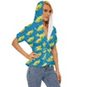 Pattern Aliens Lightweight Drawstring Hooded Top View3