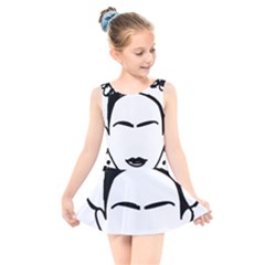 Frida Kahlo  Kids  Skater Dress Swimsuit by Sobalvarro