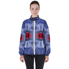 Art Robot Artificial Intelligence Technology Women s High Neck Windbreaker by Ravend