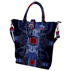 Art Robot Artificial Intelligence Technology Buckle Top Tote Bag by Ravend
