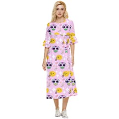 Skullsun Double Cuff Midi Dress by Sparkle