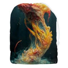 Flame Deep Sea Underwater Creature Wild Drawstring Pouch (3xl) by Pakemis