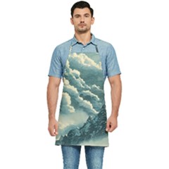 Mountains Alps Nature Clouds Sky Fresh Air Kitchen Apron by Pakemis