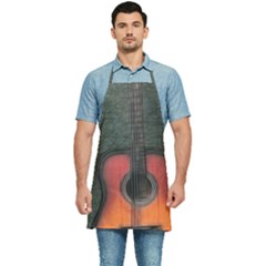 Guitar Ropes Music Instrument Sound Melody Kitchen Apron by Pakemis