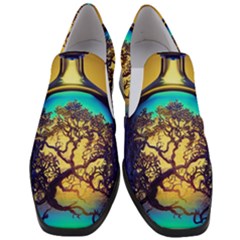Flask Bottle Tree In A Bottle Perfume Design Women Slip On Heel Loafers by Pakemis
