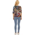Background Embroidery Pattern Stitches Abstract Lightweight Drawstring Hooded Top View4