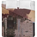 Skyline Skyscrapers Futuristic Sci-fi Panorama Duvet Cover Double Side (King Size) View1