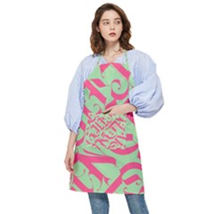 Pattern Ornament Gothic Style Elegant Font Tattoos Pocket Apron by Pakemis