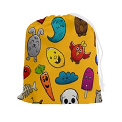 Graffiti Characters Seamless Ornament Drawstring Pouch (2xl) by Pakemis