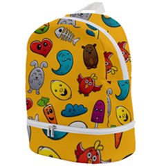 Graffiti Characters Seamless Ornament Zip Bottom Backpack by Pakemis