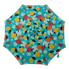 Pop Art Style Citrus Seamless Pattern Hook Handle Umbrellas (medium) by Pakemis