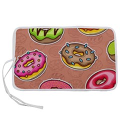 Doughnut Doodle Colorful Seamless Pattern Pen Storage Case (m) by Pakemis