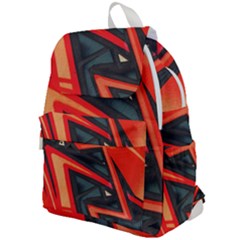 Graffiti Detail Wallpaper Texture Background Top Flap Backpack by Pakemis