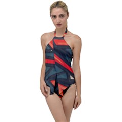 Graffiti Detail Wallpaper Texture Background Go With The Flow One Piece Swimsuit by Pakemis