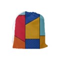 Dotted Colors Background Pop Art Style Vector Drawstring Pouch (Large) View2