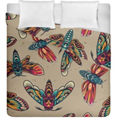 Tattoos Colorful Seamless Pattern Duvet Cover Double Side (king Size) by Pakemis