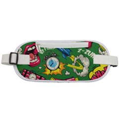 Pop Art Colorful Seamless Pattern Rounded Waist Pouch by Pakemis