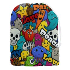 Graffiti Characters Seamless Pattern Drawstring Pouch (3xl) by Pakemis