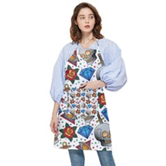 Full Color Flash Tattoo Patterns Pocket Apron by Pakemis