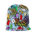 Graffiti Characters Seamless Patterns Drawstring Pouch (2XL) View2
