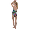 Graffiti Characters Seamless Patterns Go with the Flow One Piece Swimsuit View2