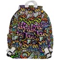 Graffiti Word Seamless Pattern Top Flap Backpack View3