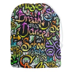 Graffiti Word Seamless Pattern Drawstring Pouch (3xl) by Pakemis