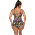 Graffiti Word Seamless Pattern Retro Full Coverage Swimsuit View4