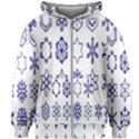 Various Types Of Snowflakes Kids  Zipper Hoodie Without Drawstring View1