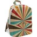 Vintage Abstract Background Zip Up Backpack View2