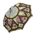 Vector-seamless-pattern-with-italian-pizza-top-view Folding Umbrellas View2