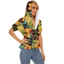 Fabulous colorful floral seamless Lightweight Drawstring Hooded Top View3
