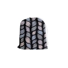 Seamless Pattern With Interweaving Braids Drawstring Pouch (small) by Pakemis