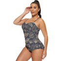 Elegant-pattern-with-golden-tropical-leaves Retro Full Coverage Swimsuit View2