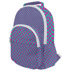 Pattern Rounded Multi Pocket Backpack by gasi