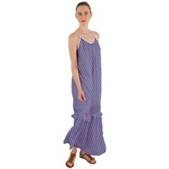 Pattern Cami Maxi Ruffle Chiffon Dress by gasi