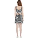 Black and white Velour Cutout Dress View2