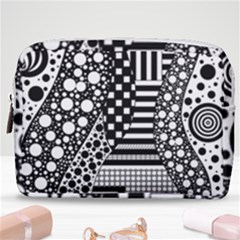 Black And White Make Up Pouch (medium) by gasi