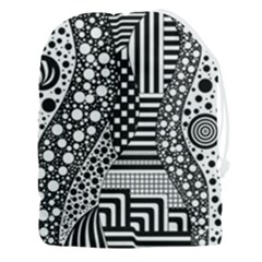 Black And White Drawstring Pouch (3xl) by gasi