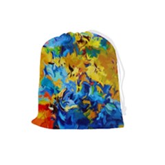 Abstract Art Drawstring Pouch (large) by gasi