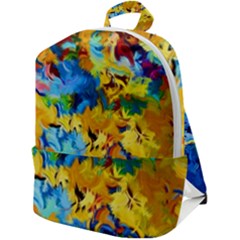 Abstract Art Zip Up Backpack by gasi