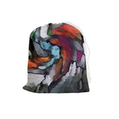 Abstract Art Drawstring Pouch (large) by gasi