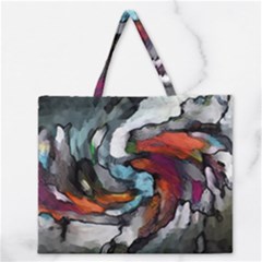 Abstract Art Zipper Large Tote Bag by gasi