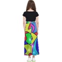 Colorful abstract art Kids  Flared Maxi Skirt View2