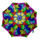 Colorful abstract art Hook Handle Umbrellas (Large) View1